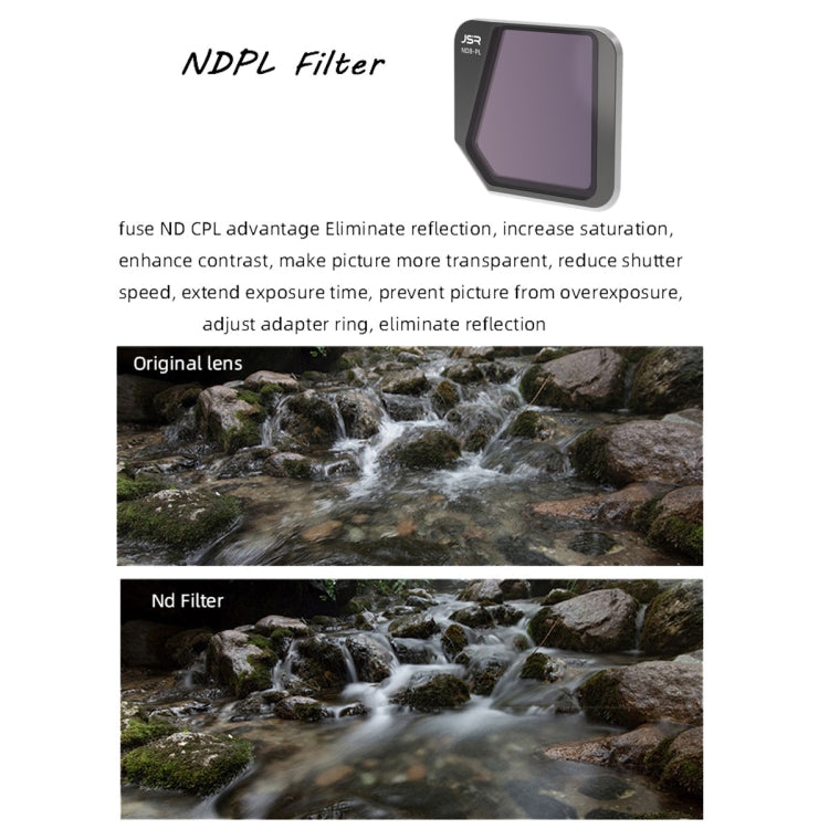 JSR Drone 4 in 1 ND8PL+ND16PL+ND32PL+ND64PL Lens Filter for DJI Mavic 3, ND8PL+ND16PL+ND32PL+ND64PL JSR Drone 4 in 1 ND8PL+ND16PL+ND32PL+ND64PL Lens Filter for DJI Mavic 3, ND8PL+ND16PL+ND32PL+ND64PL